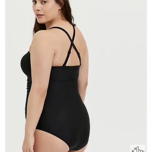 New! Torrid sz 3 Lattice Swim Bathing Suit 3X - Picture 3 of 4